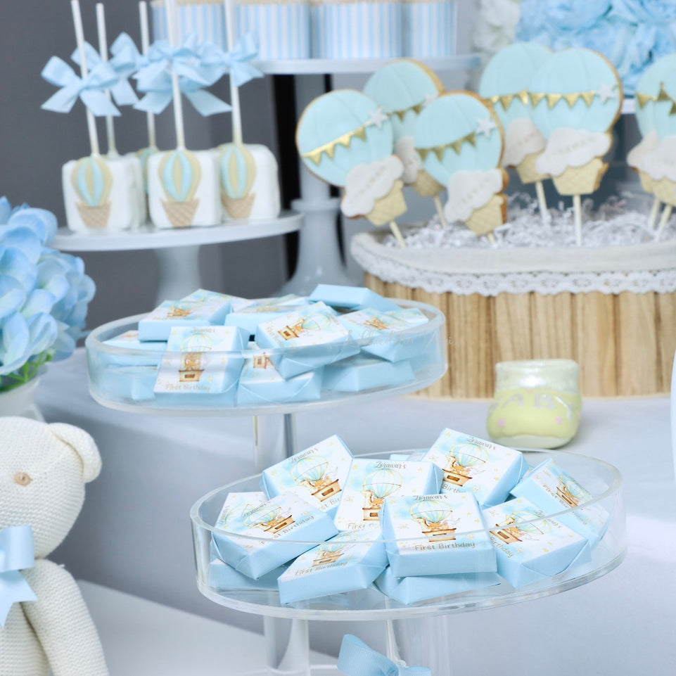 Luxury hot air baloon theme chocolate & sweets dessert tables