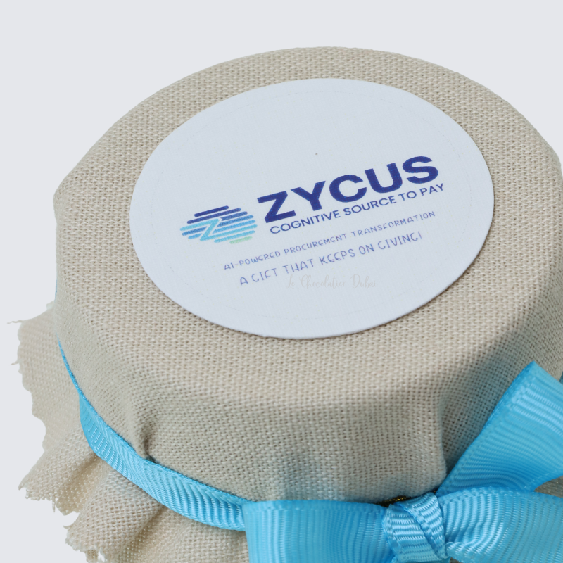 Set of 20 Corporate customized almond dragees jar