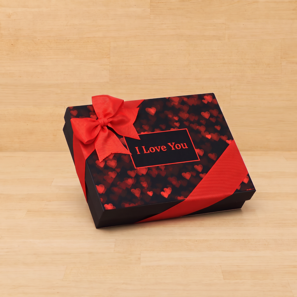 Heart designed "I Love You" 12P premium chocolate gift box