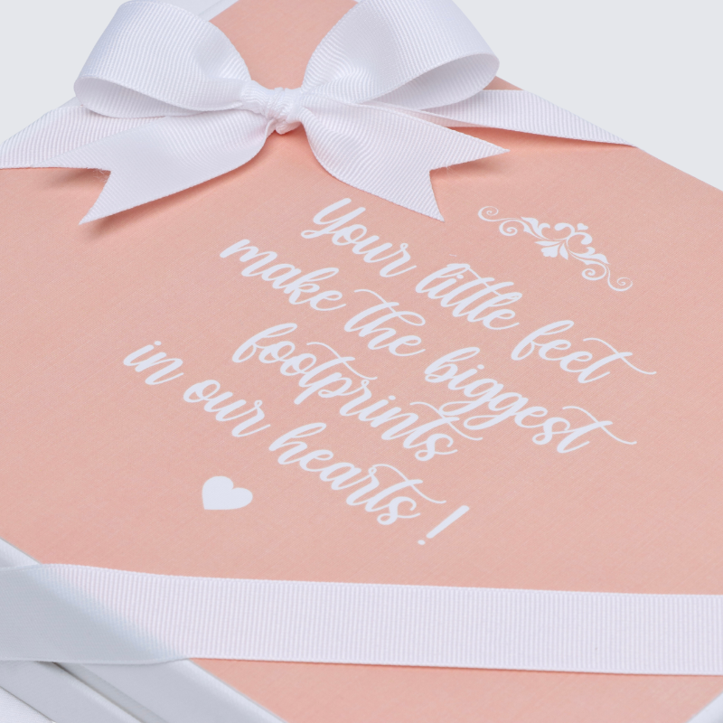 Baby feet designed chocolate hard box