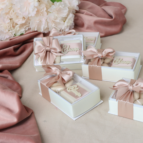 Set of 20 boxes baby girl acrylic per...