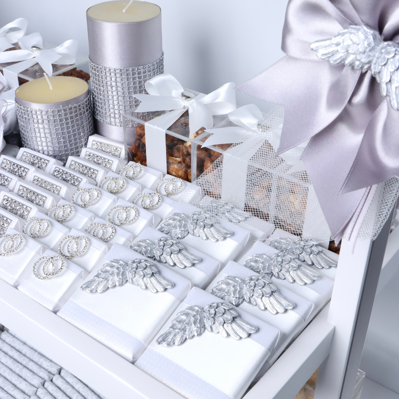 Luxury bridal decorated chocolate & sweets 2- layer tray