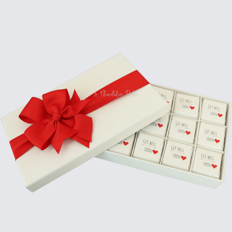 Get well soon designed chocolate 15-piece hard box