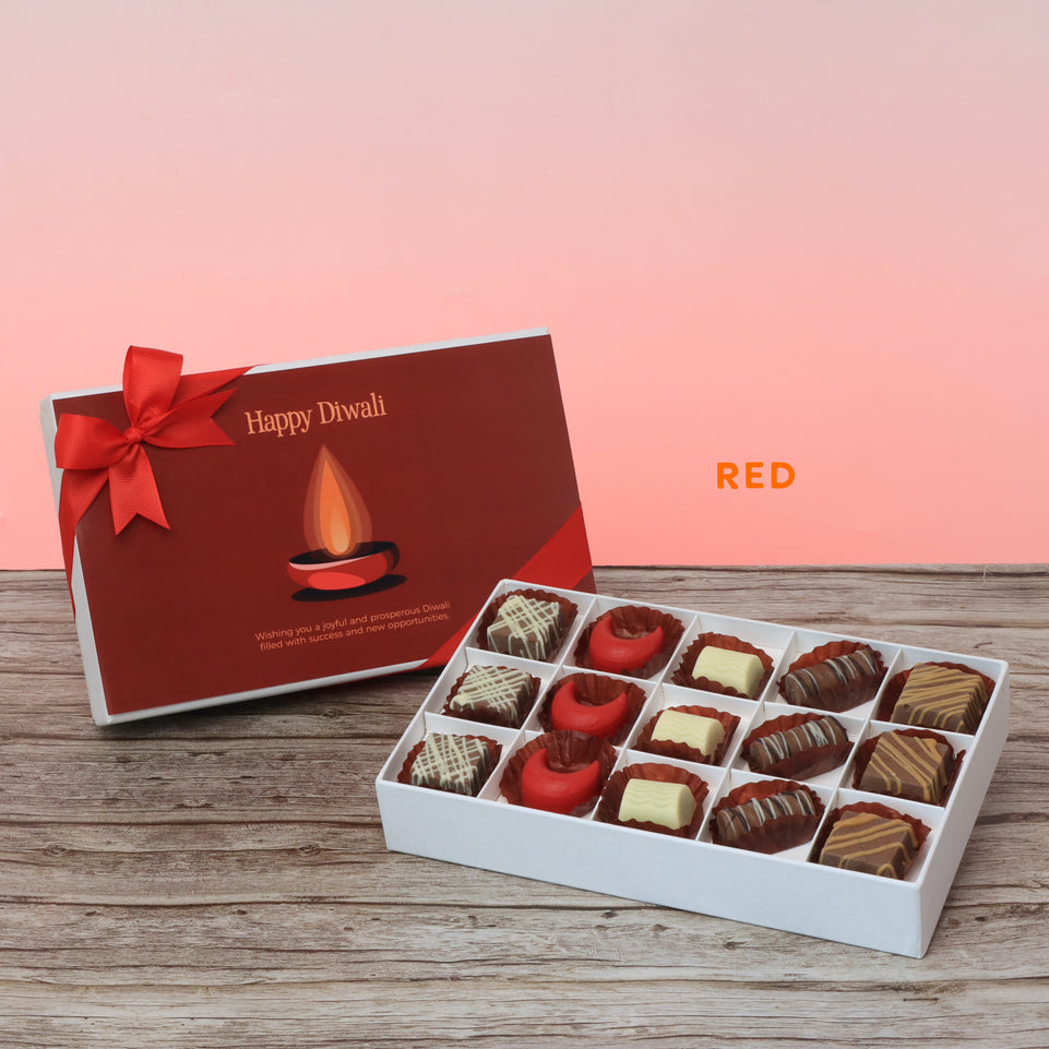 Happy diwali candle designed premium chocolate 15P hard box