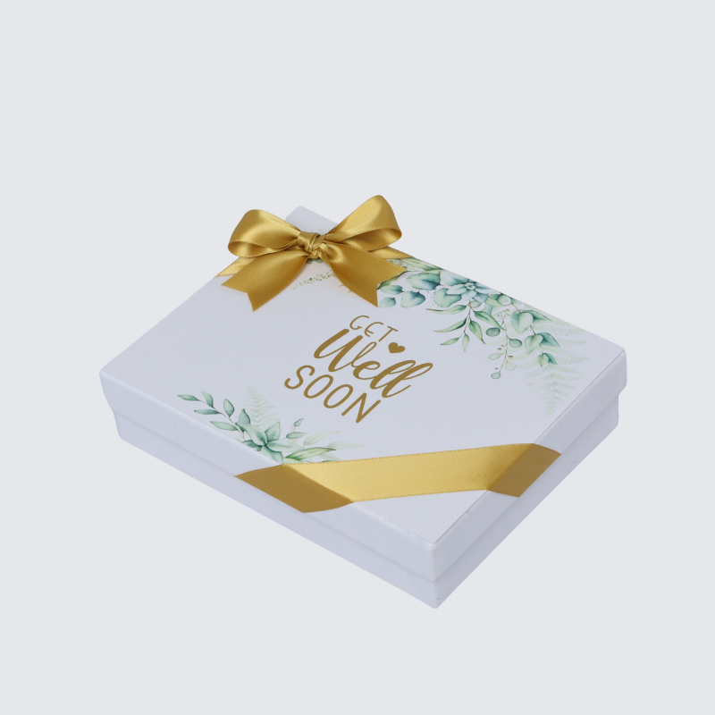 Get well soon eucalyptus designed 12-piece chocolate hard box