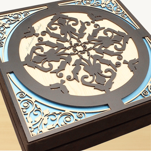 Pattern designed decorated chocolate ...