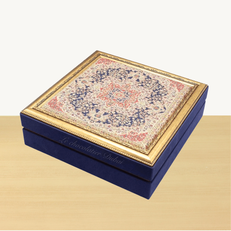 Flower pattern designed chocolate hard box