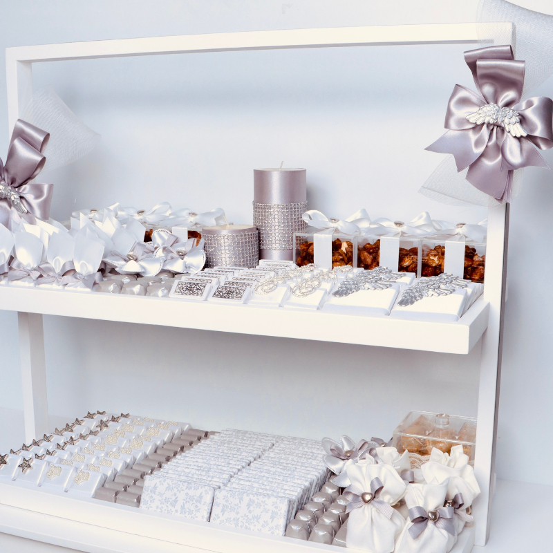 Luxury bridal decorated chocolate & sweets 2- layer tray