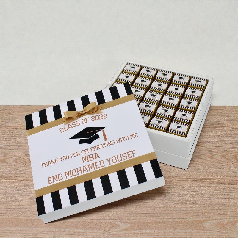Graduation designed personalized premium chocolate hard box