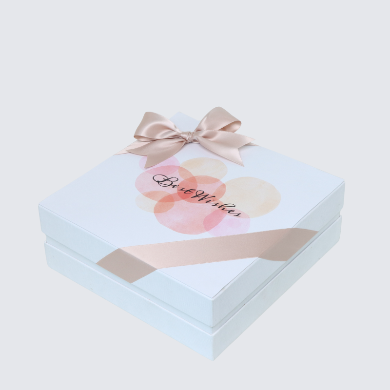 Best wishes circle designed premium chocolate hard box