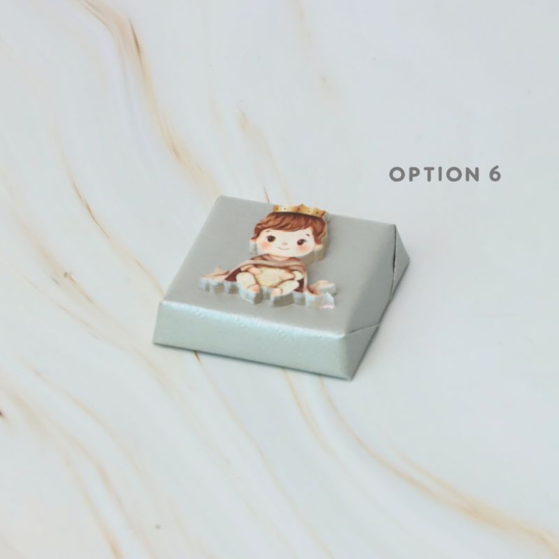Baby prince acrylic decorated premium chocolate