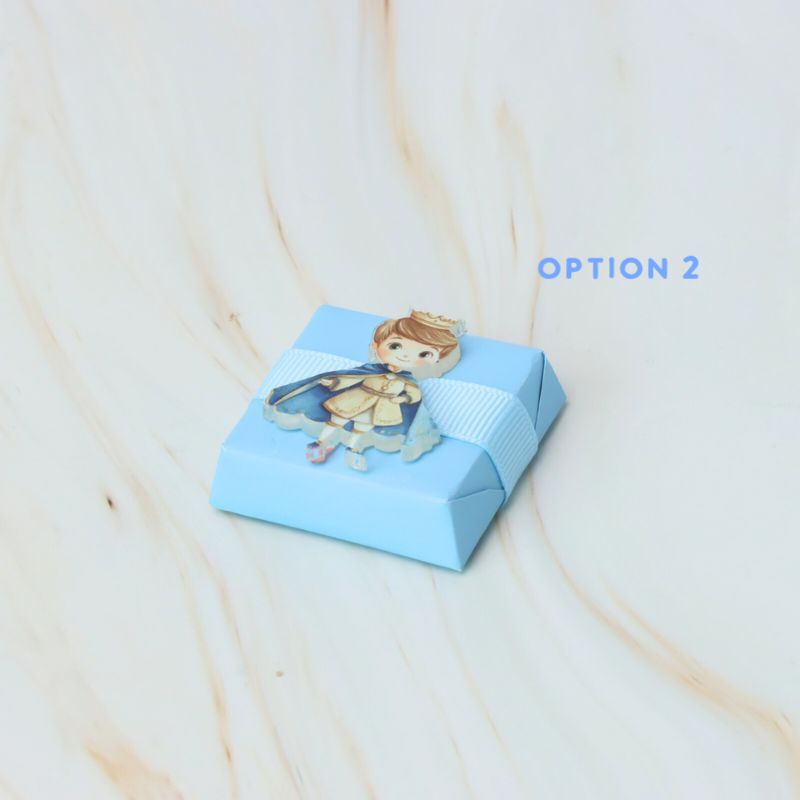 Baby boy prince acrylic decorated premium chocolate