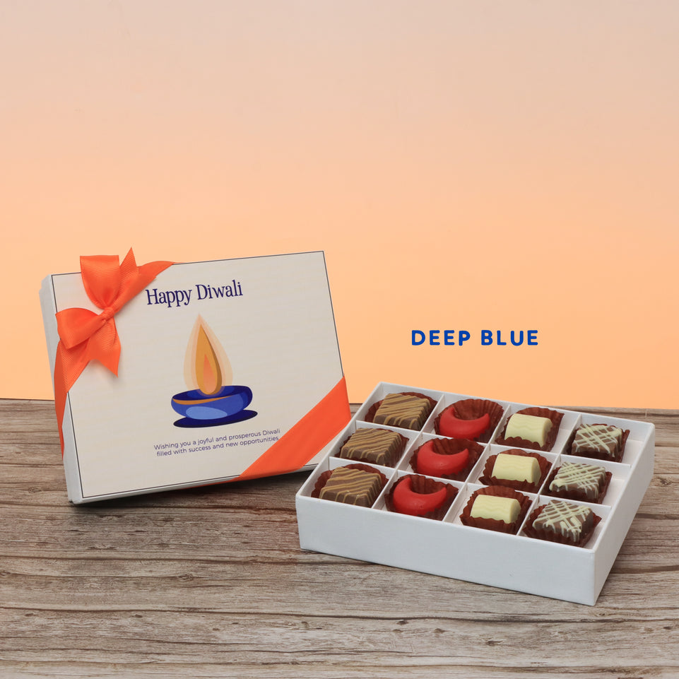 Happy diwali candle designed premium chocolate 12P hard box