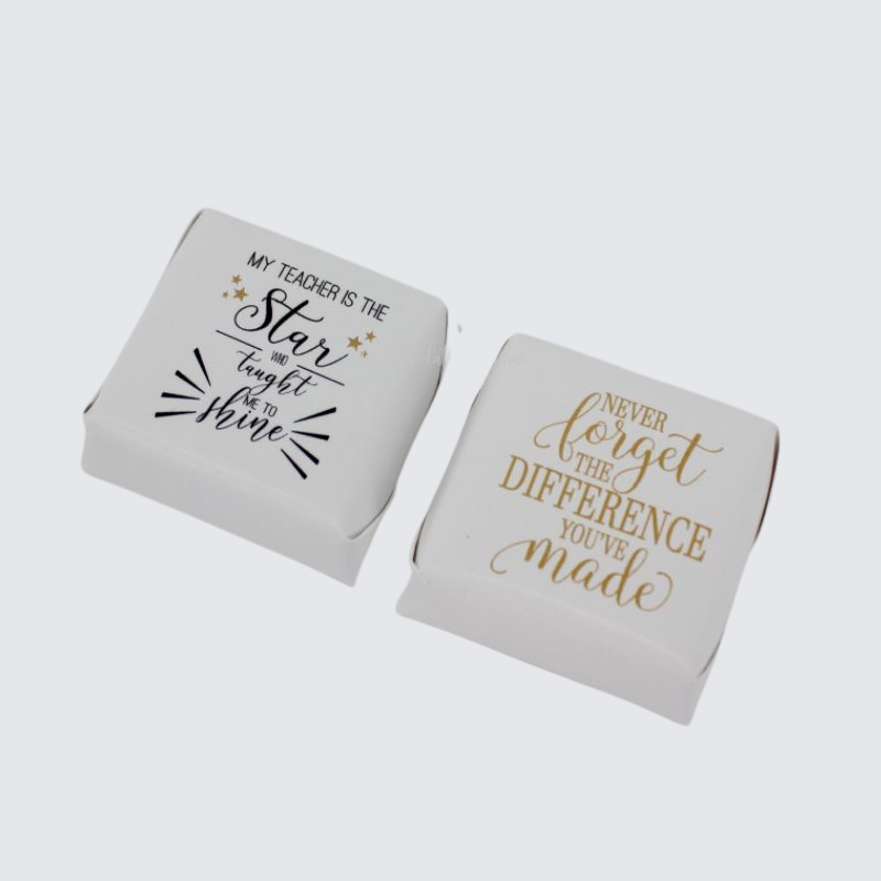 "My teacher is the star who taught me to shine" premium loose chocolates