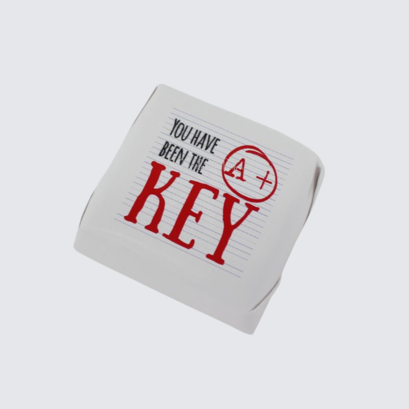 "You have been the a+ key" premium loose chocolate