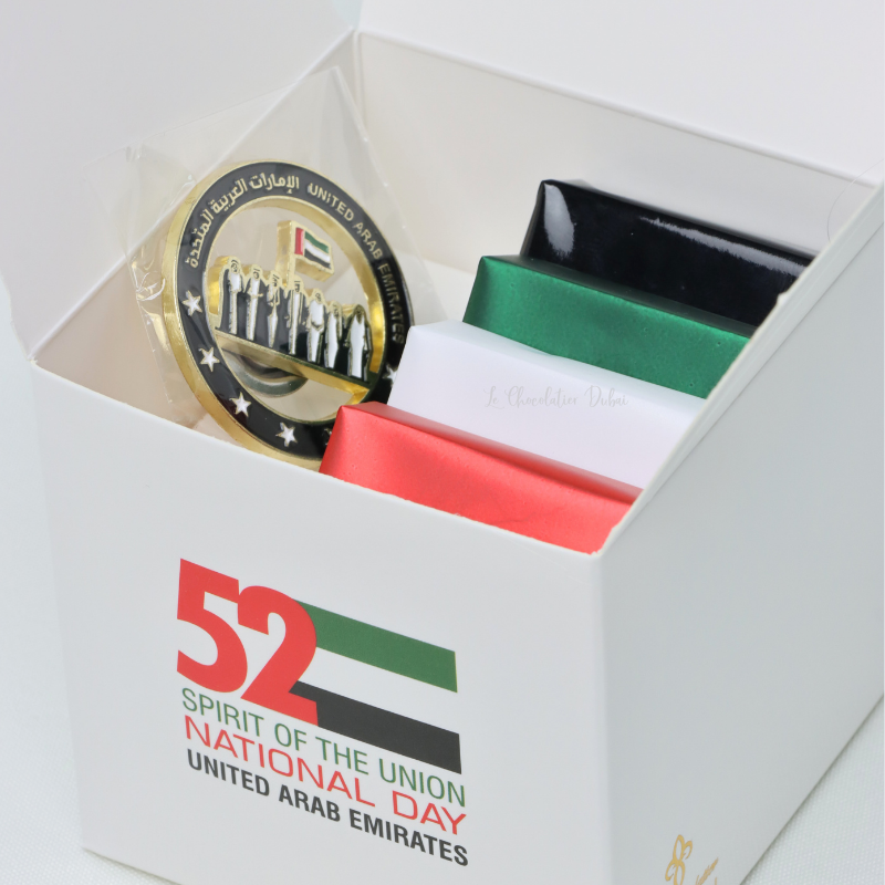 Corporate branded national day designed chocolate printed soft box