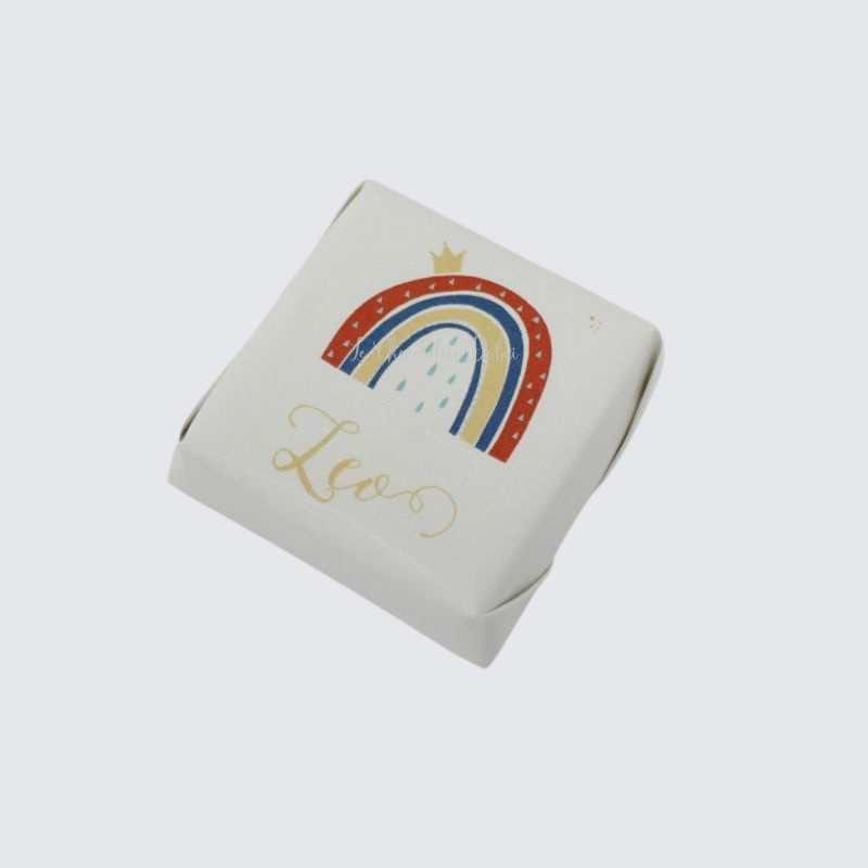 Baby Boy Rainbow design personalized premium chocolate