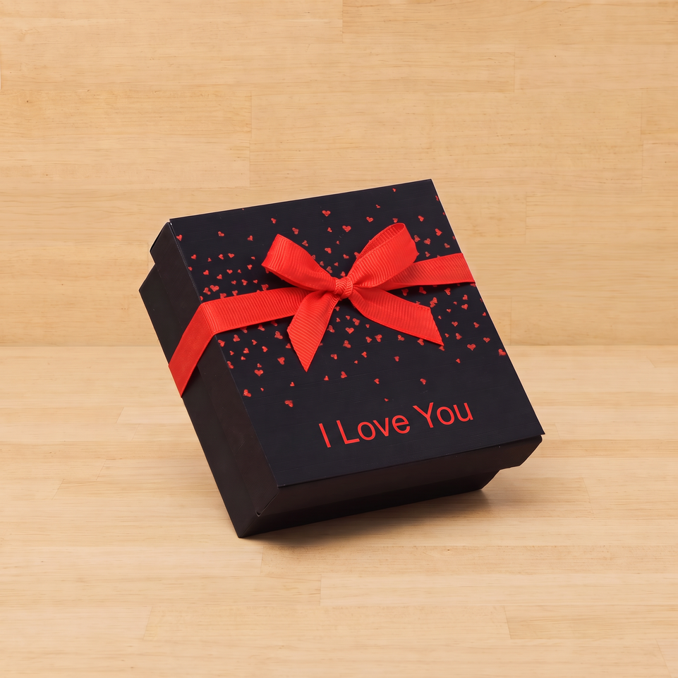 Set of 15 Tiny Hearts designed "I Love You" 4P premium chocolate gift box