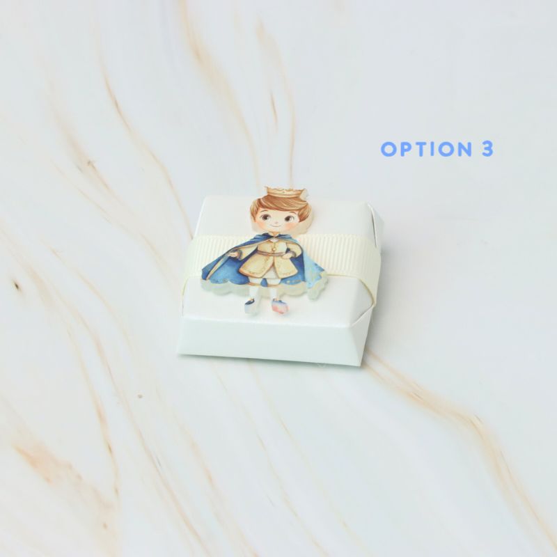Baby boy prince acrylic decorated premium chocolate