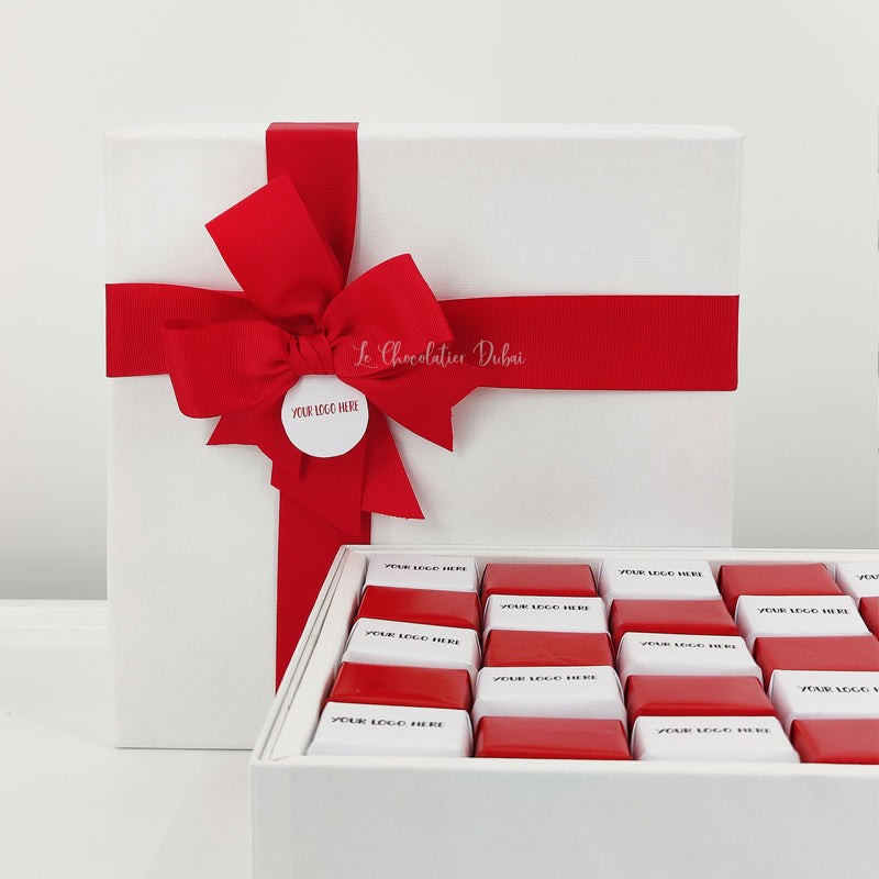 Corporate branded premium chocolate 2-layer hard box