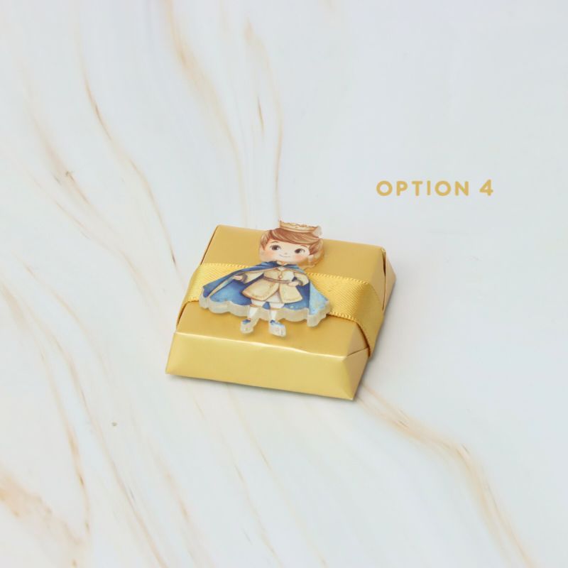 Baby boy prince acrylic decorated premium chocolate