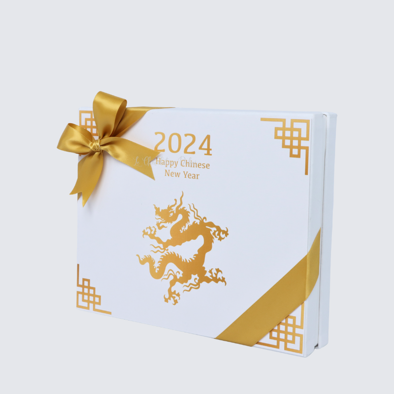 Chinese new year designed premium chocolate 20 piece hard box