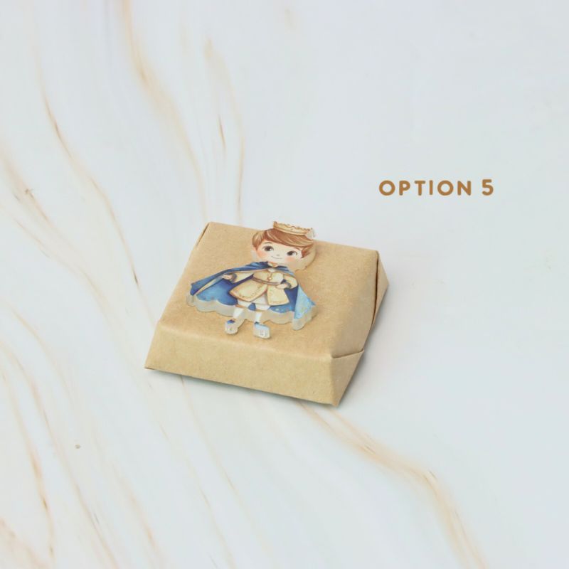Baby boy prince acrylic decorated premium chocolate