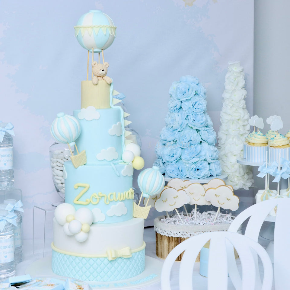 Luxury hot air baloon theme chocolate & sweets dessert tables