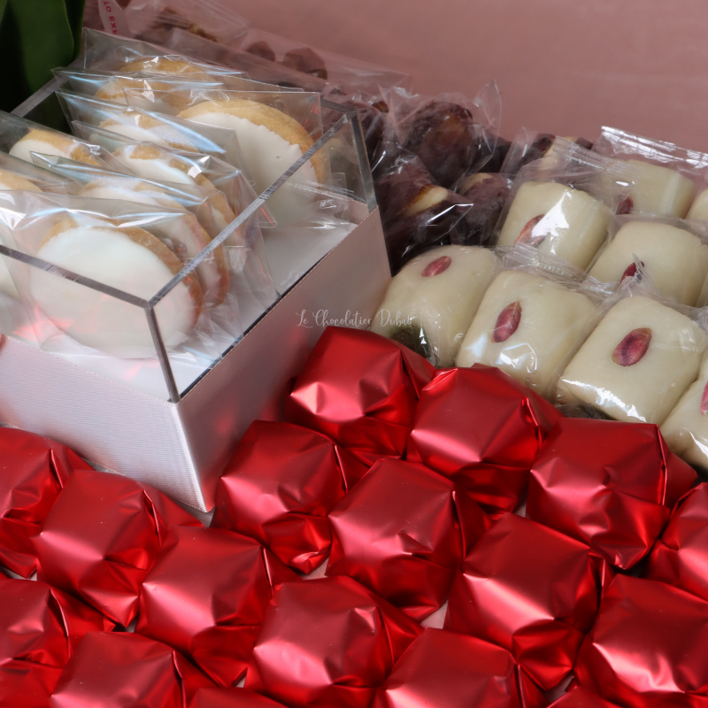 I love you decorated premium chocolate & sweets leather tray