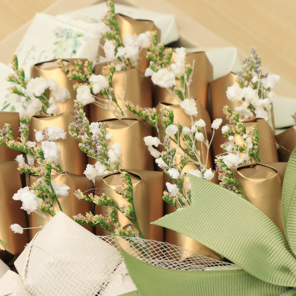 Bridal customized sage green decorated premium chocolate medium leather tray