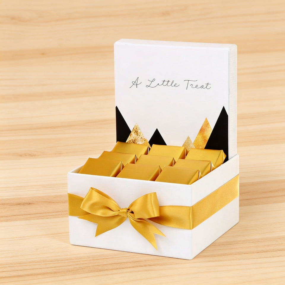 "A little treat" modern geometric designed premium chocolate small hamper