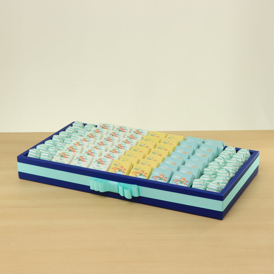 The little prince chocolate personalized leather tray