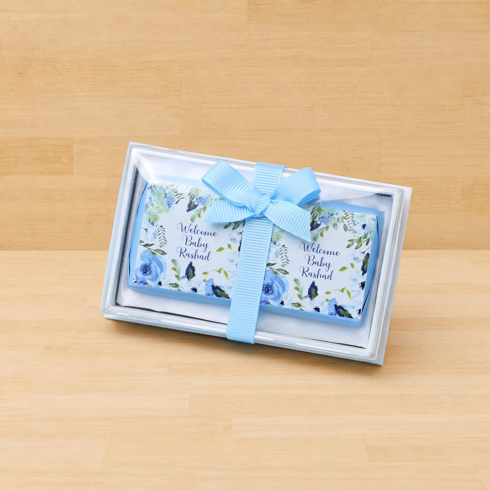 Set of 20 Baby Personalized Chocolate View Top Box