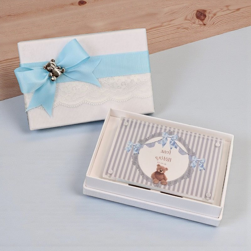 Set of 20 Teddy theme acrylic frame hard box