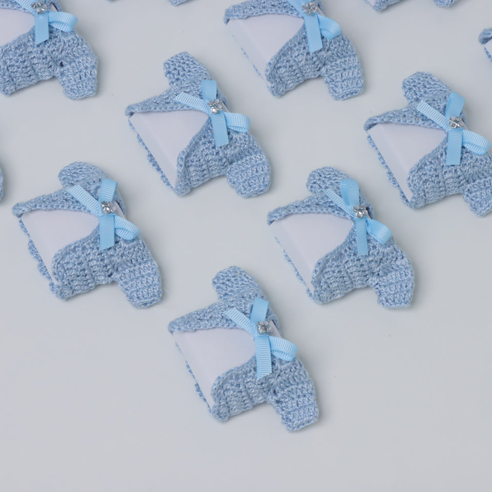 Set of 20 Baby boy crochet jacket chocolate