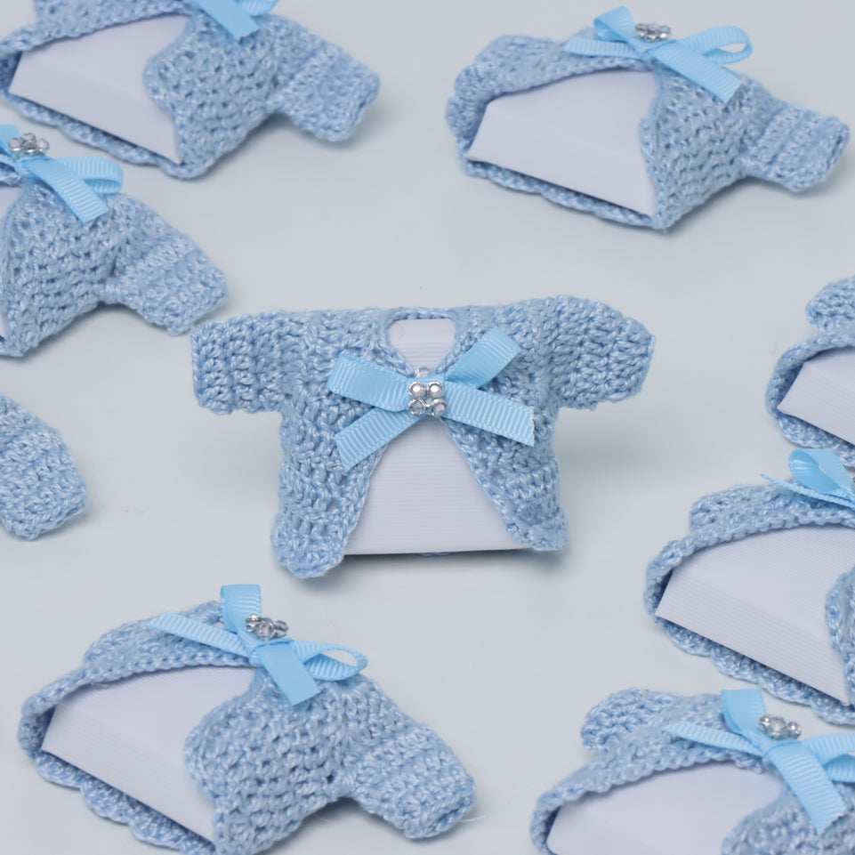 Baby boy crochet jacket chocolate