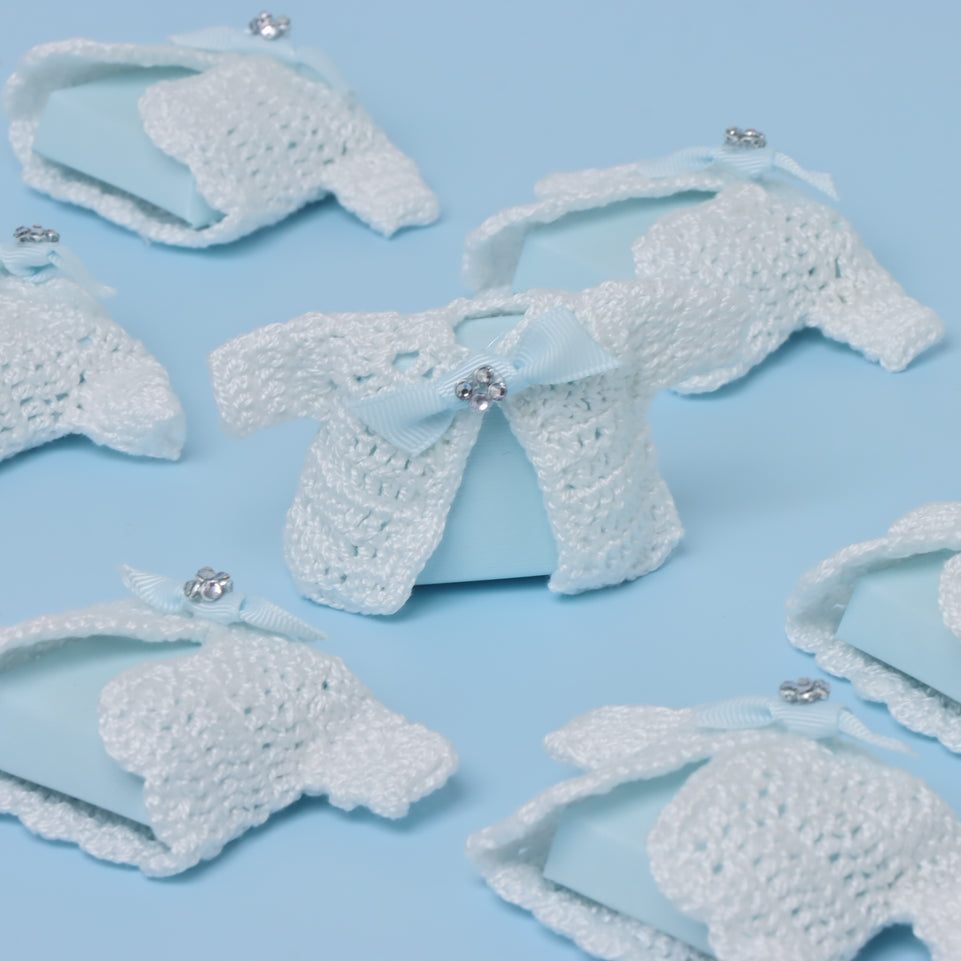 Baby boy crochet jacket chocolate