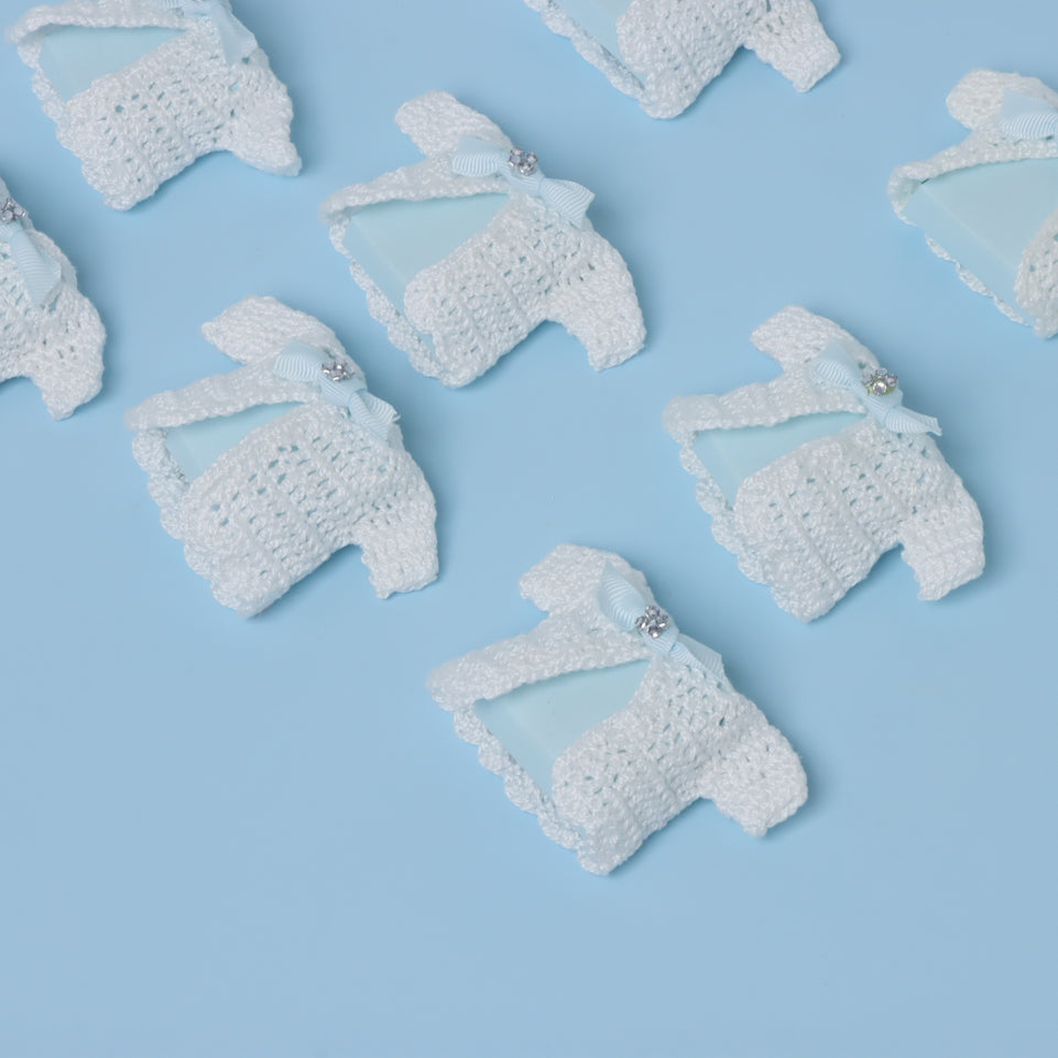 Set of 20 Baby boy crochet jacket premium chocolate