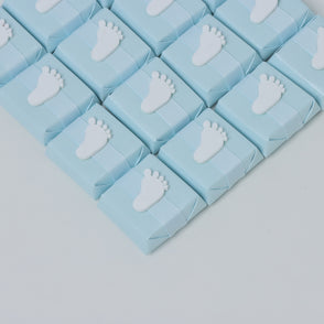 Baby Boy acrylic baby feet decorated ...