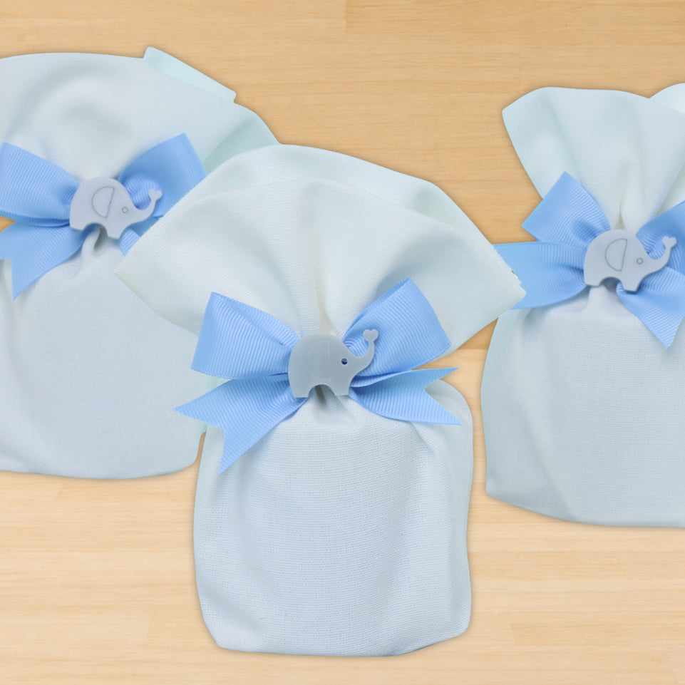 Set of 20 pcs acrylic elephant decorated candle bag
