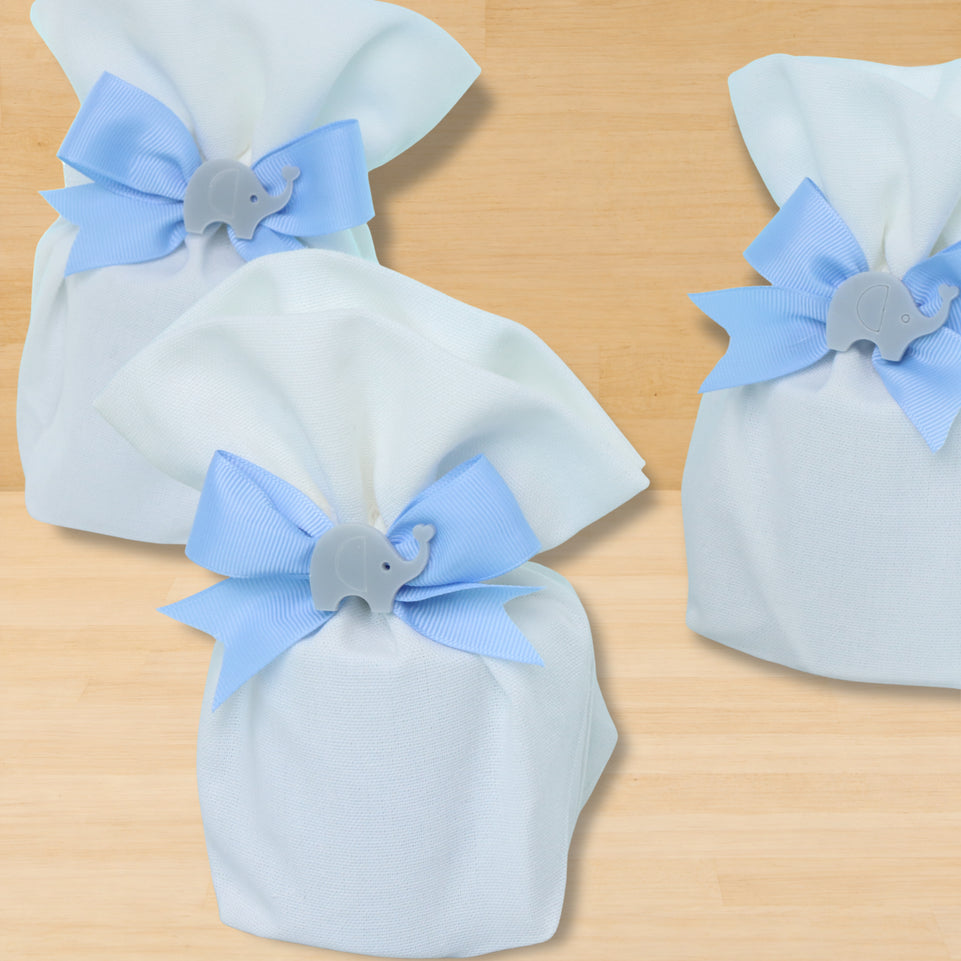 Set of 20 pcs acrylic elephant decorated candle bag