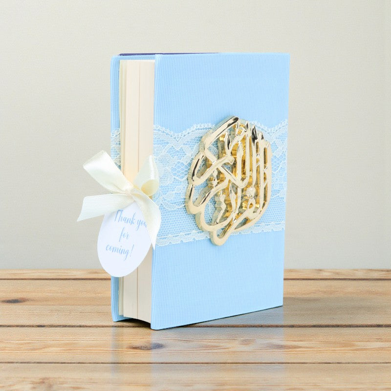 Set of 20 Baby boy mashallah decorated quran giveaway