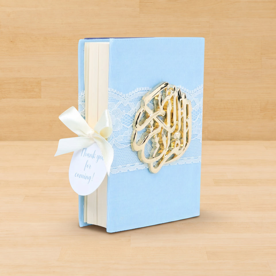 Set of 20 Baby boy mashallah decorated quran giveaway