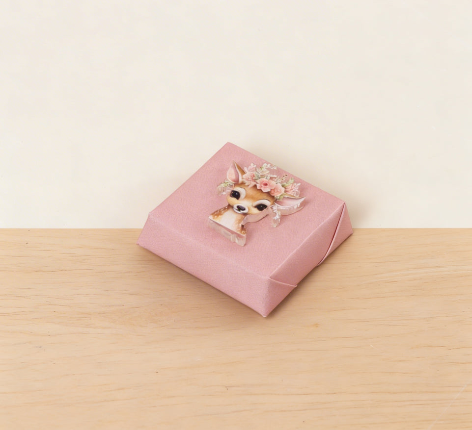 Baby acrylic deer design personalized premium chocolate