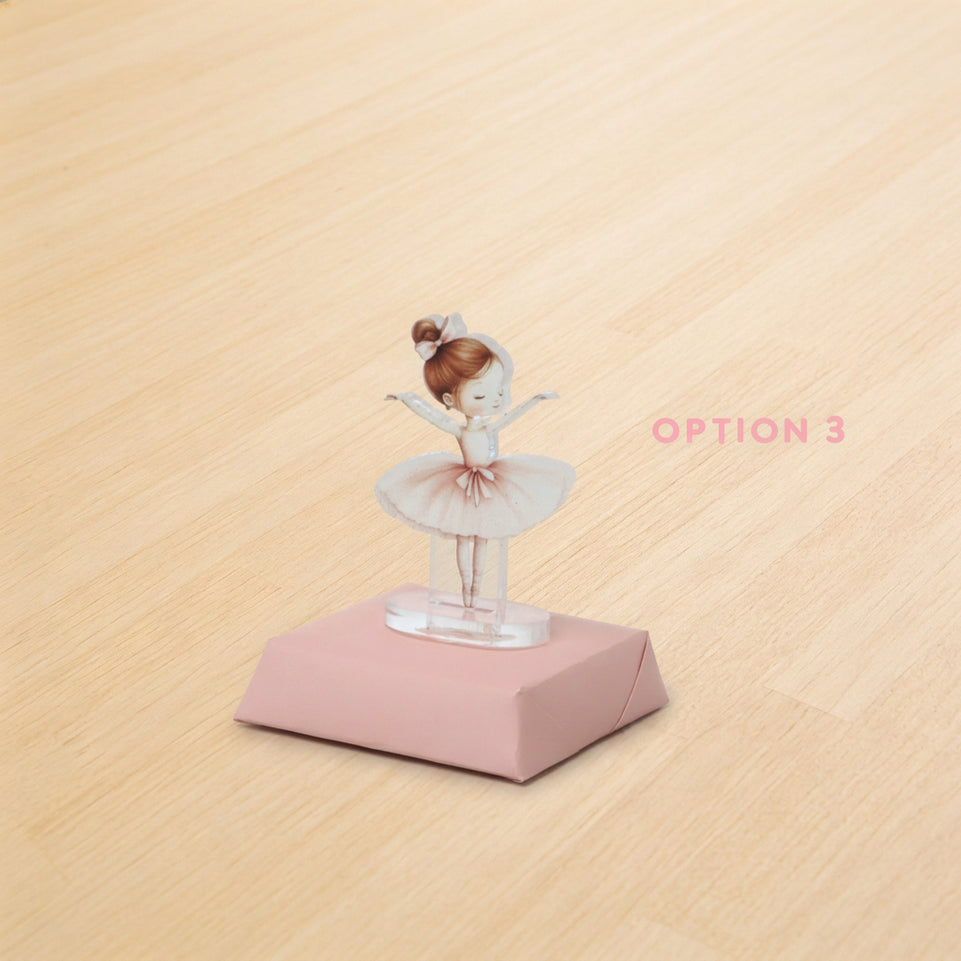 Baby ballerina acrylic decorated premium chocolate