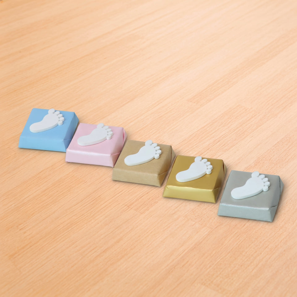 Baby feet acrylic decorated premium chocolate