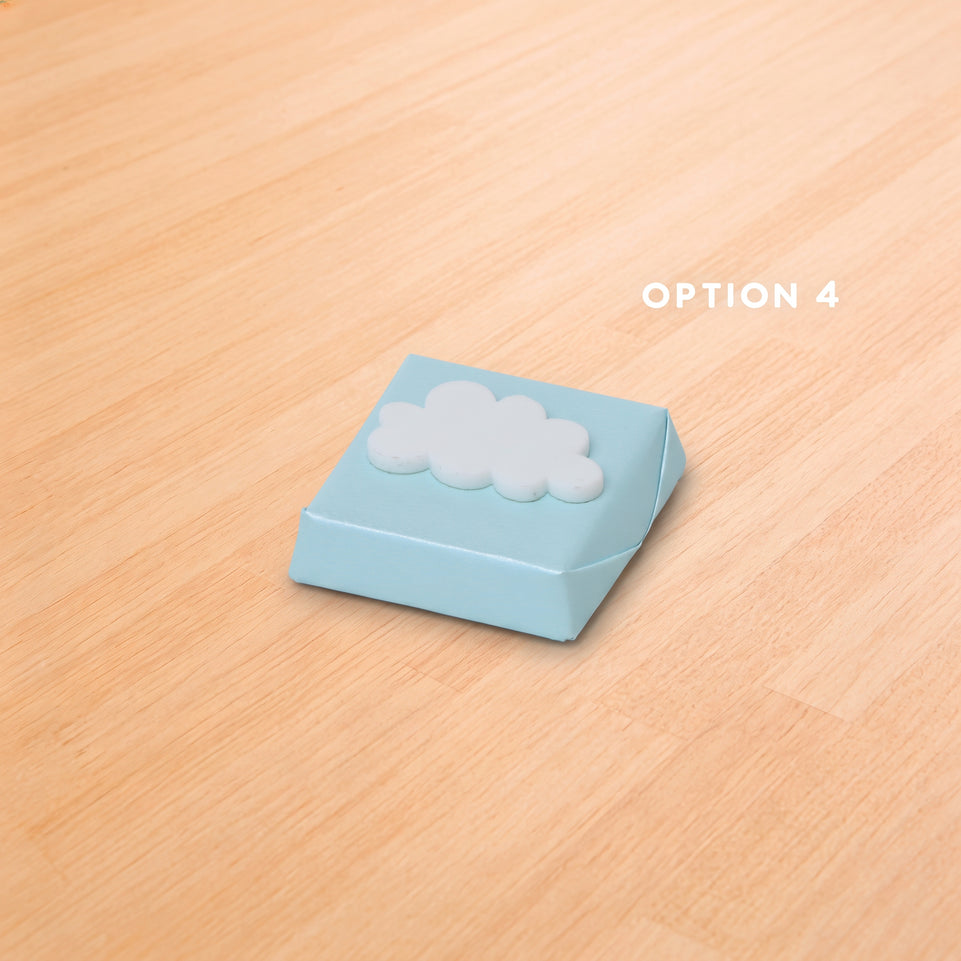Baby acrylic cloud decorated premium chocolate