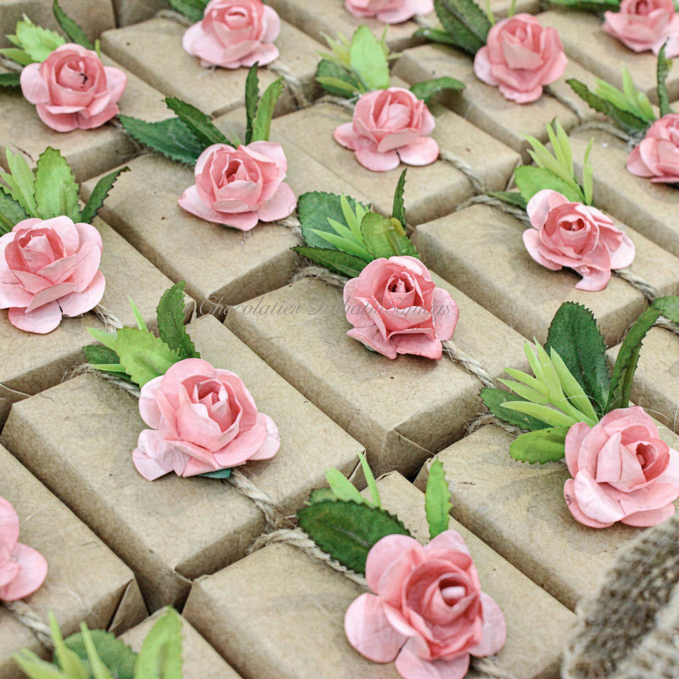 Greenery & flower decorated loose chocolate