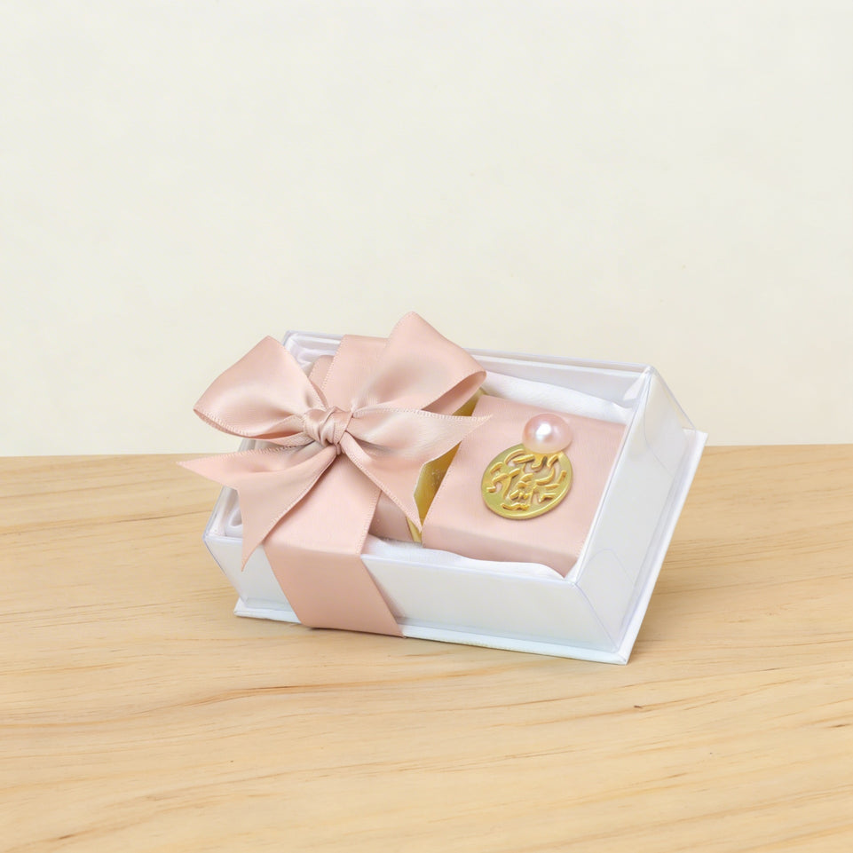 Set of 20 Baby girl decorated premium chocolate 2pc view top box