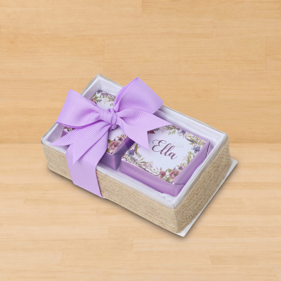 Set of 20 Baby Personalized chocolate view top box